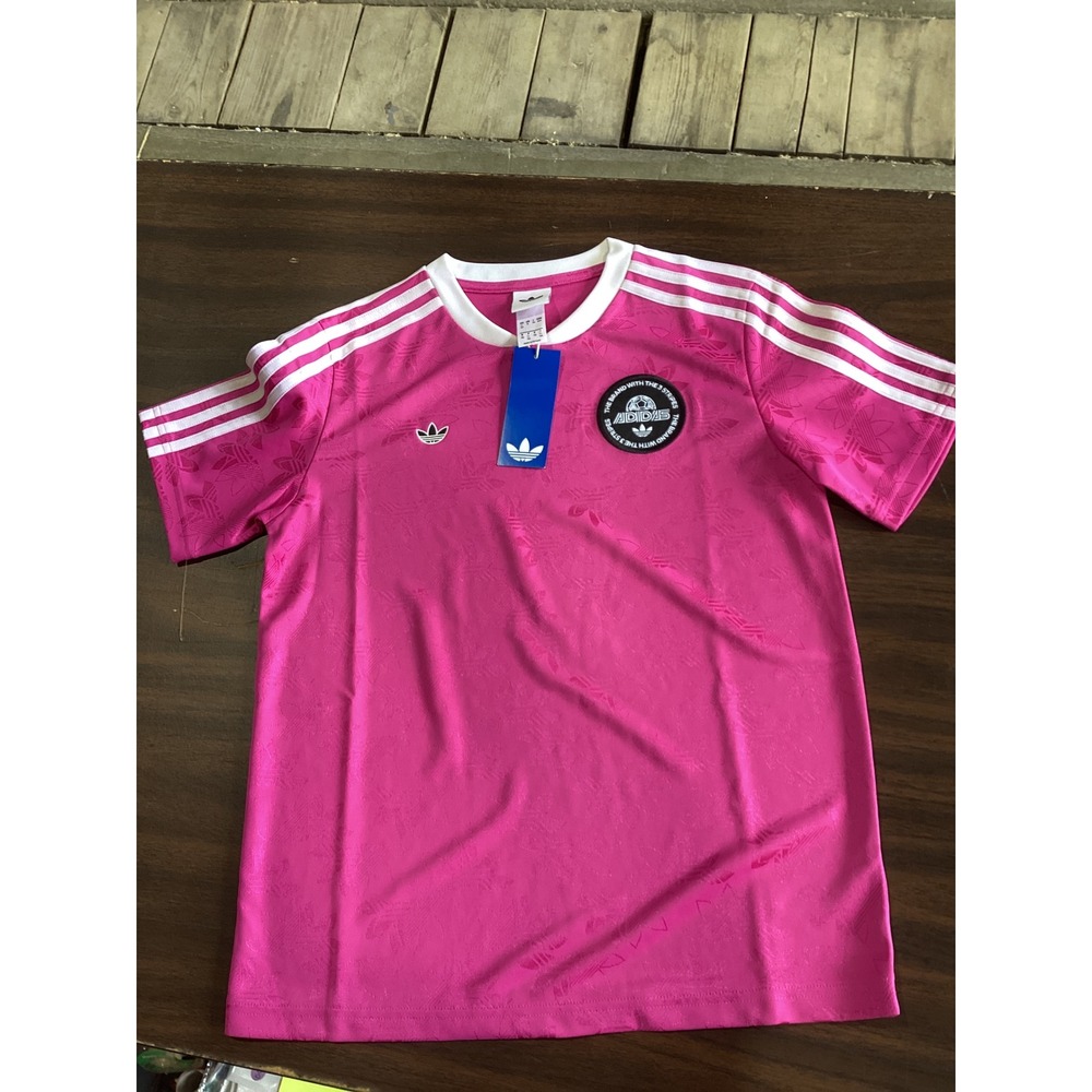 Adidas Originals Classic Sport Crop T-Shirt Semi Lucid Fuchsia Pink JV7680 M